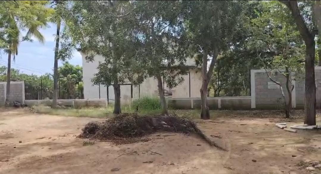 Construcción de barda perimetral en Escuela Primaria Rural Federal Juan N. Álvarez, obra 44 del Distrito 9