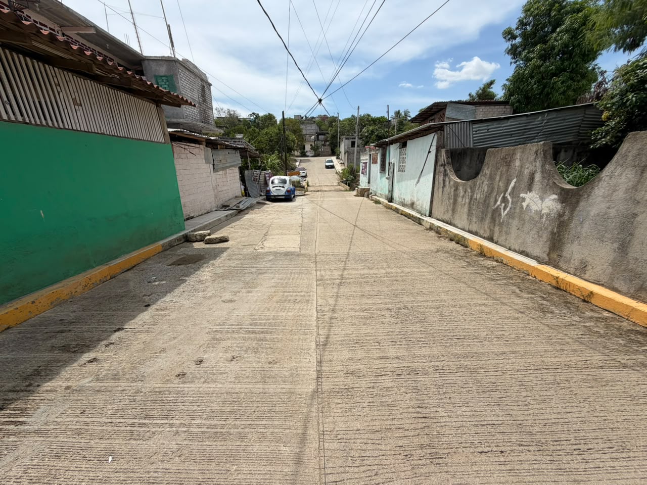 Pavimentación de calle Arroyo Seco, obra 77 del Distrito 9
