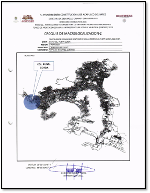 Evidencia fotográfica obra 5 Distrito 4