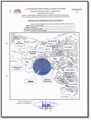 Evidencia fotográfica obra 5 Distrito 4