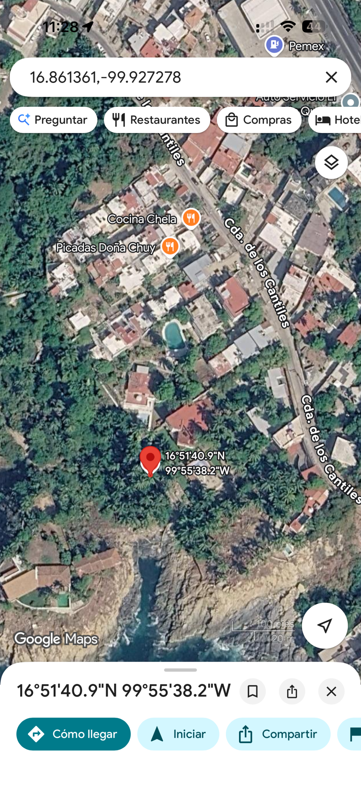 Geolocalización obra 5 Distrito 4