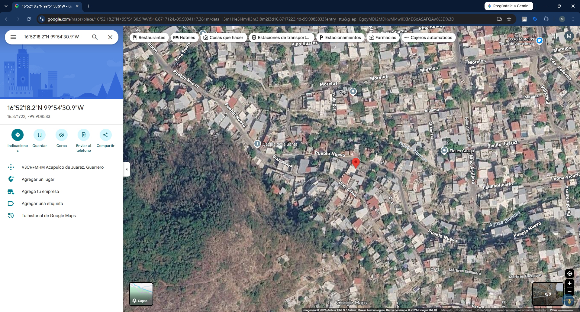 Geolocalización obra 12 Distrito 4
