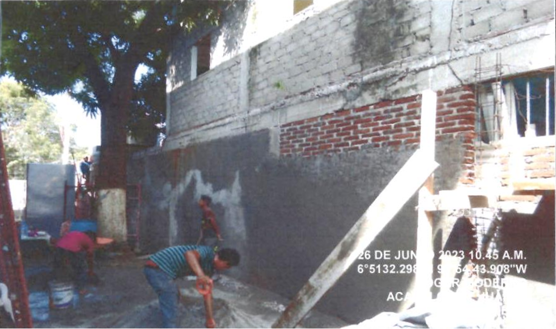 Evidencia fotográfica obra 13 Distrito 4