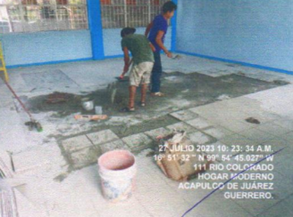 Evidencia fotográfica obra 14 Distrito 4