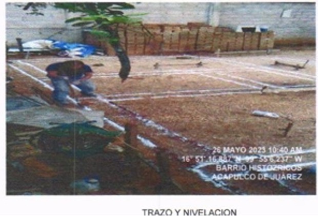 Evidencia fotográfica obra 16 Distrito 4