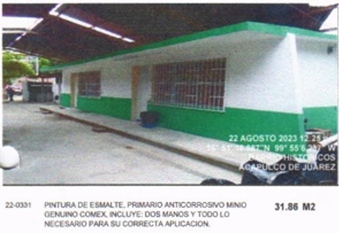 Evidencia fotográfica obra 16 Distrito 4