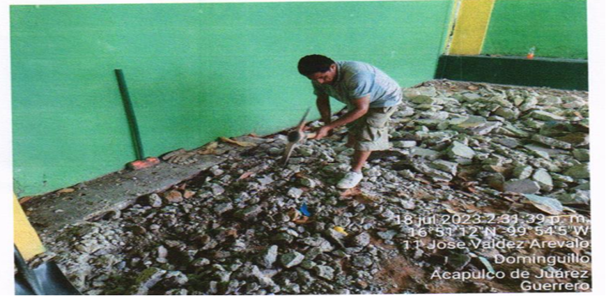 Evidencia fotográfica obra 19 Distrito 4