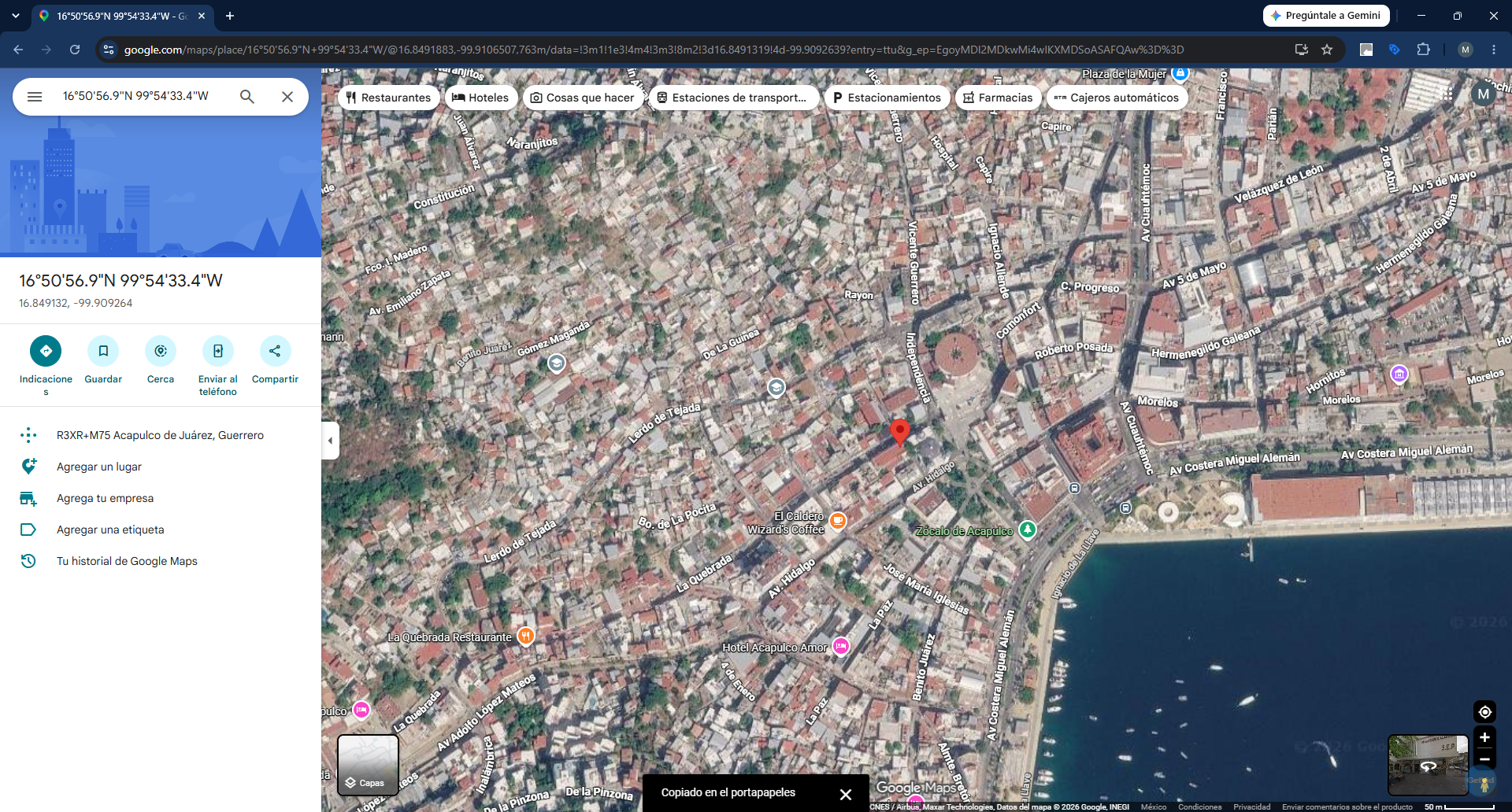 Geolocalización obra 22 Distrito 4
