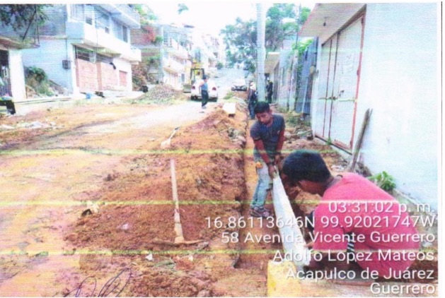 Evidencia fotográfica obra 24 Distrito 4