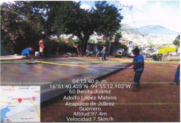 Evidencia fotográfica obra 24 Distrito 4
