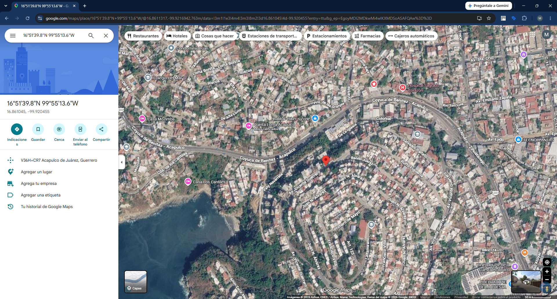 Geolocalización obra 24 Distrito 4