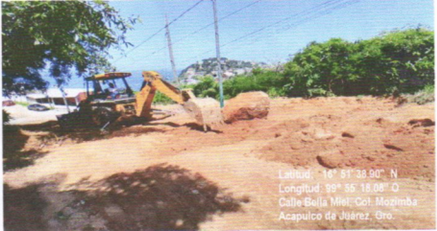 Evidencia fotográfica obra 25 Distrito 4