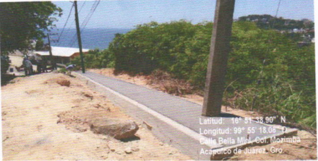 Evidencia fotográfica obra 25 Distrito 4