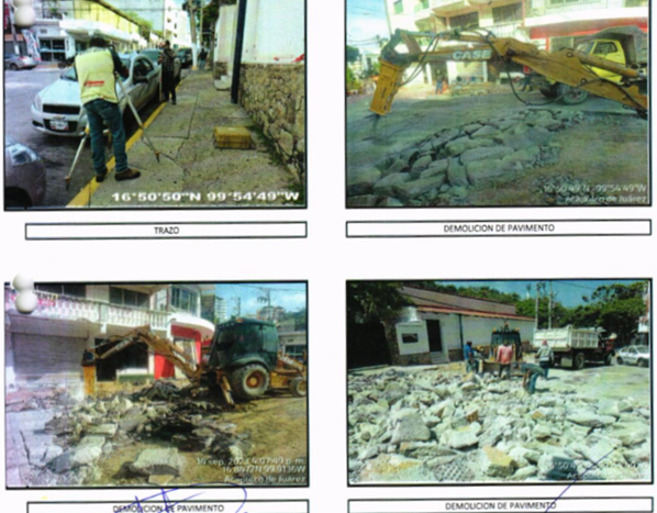 Evidencia fotográfica obra 26 Distrito 4