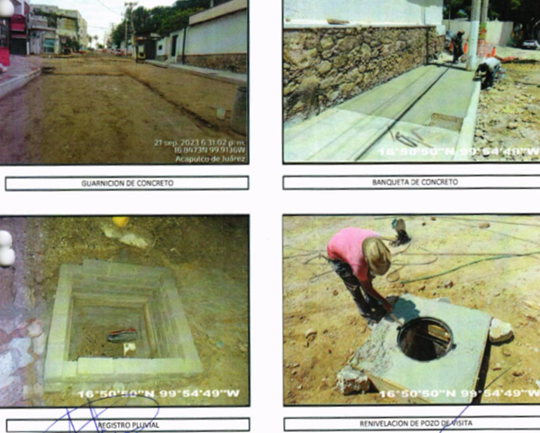 Evidencia fotográfica obra 26 Distrito 4