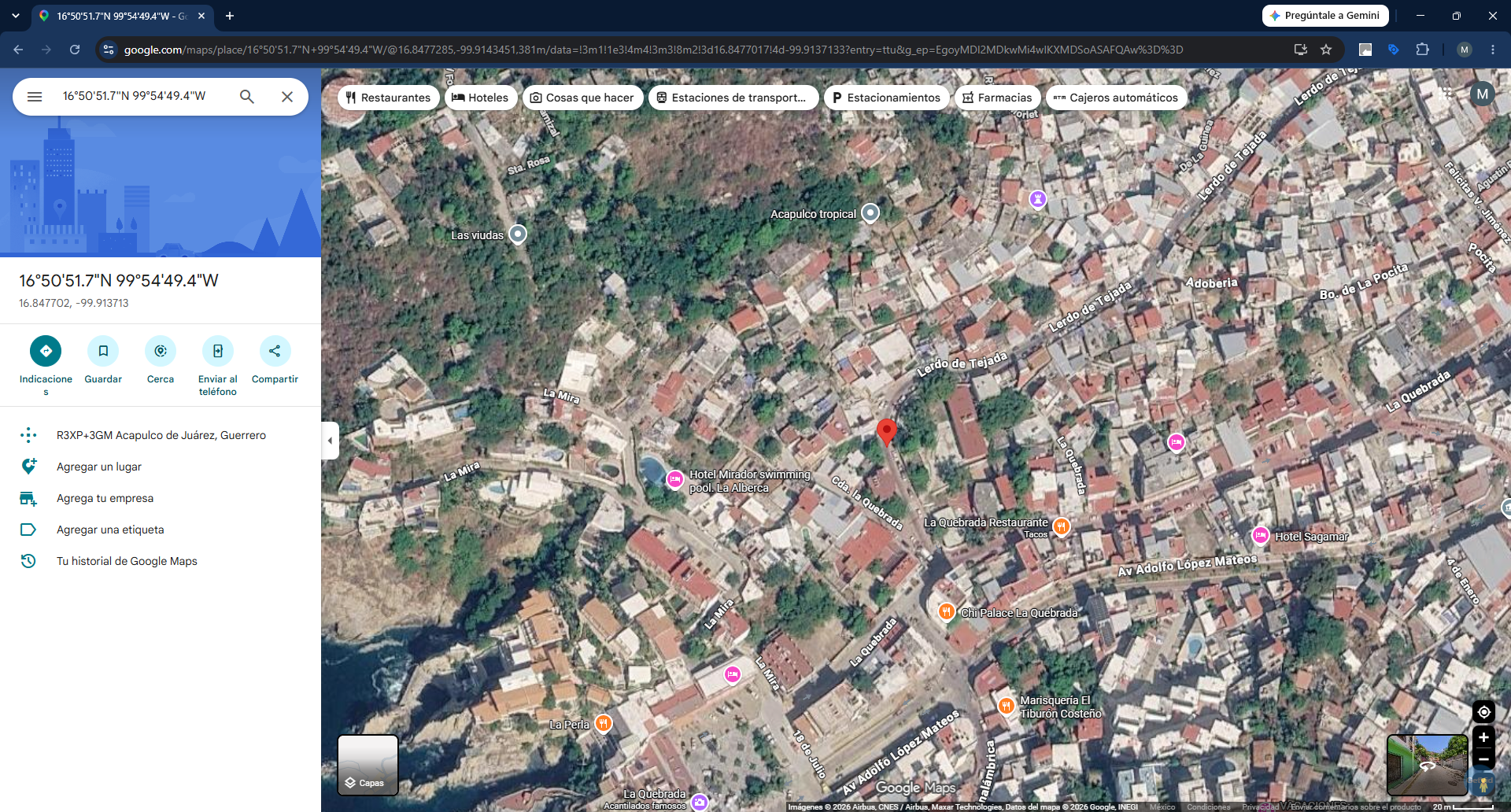 Geolocalización obra 26 Distrito 4