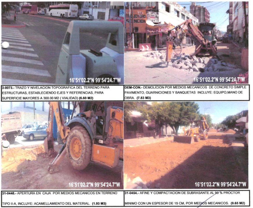 Evidencia fotográfica obra 27 Distrito 4