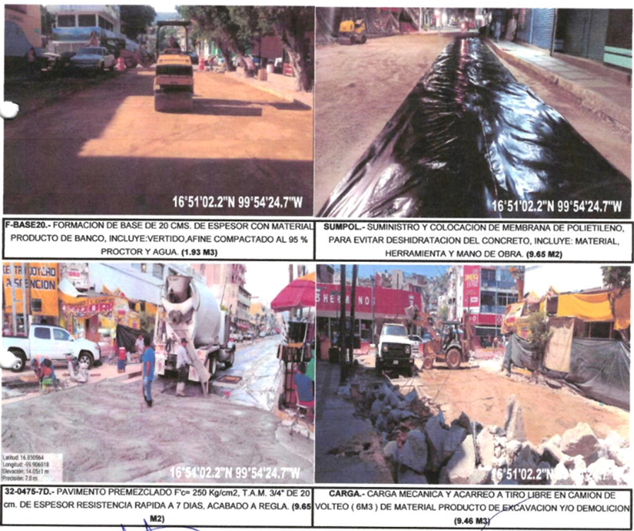 Evidencia fotográfica obra 27 Distrito 4