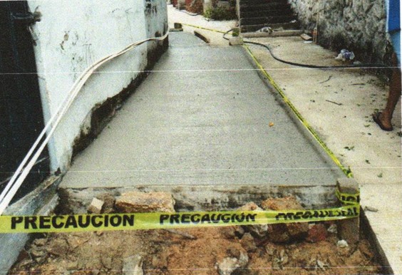 Evidencia fotográfica obra 29 Distrito 4