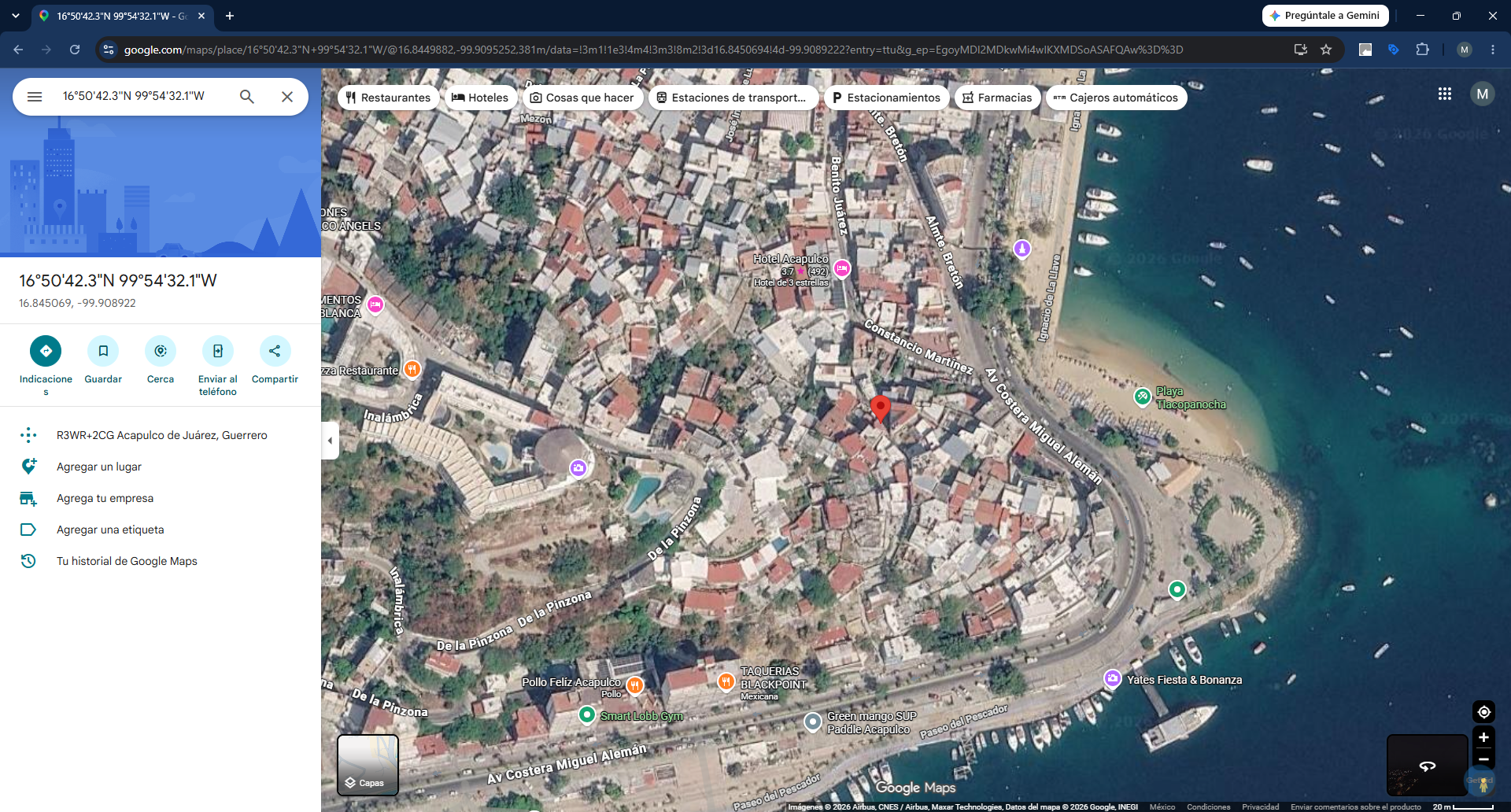 Geolocalización obra 29 Distrito 4