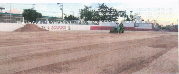 Evidencia fotográfica obra 32 Distrito 4