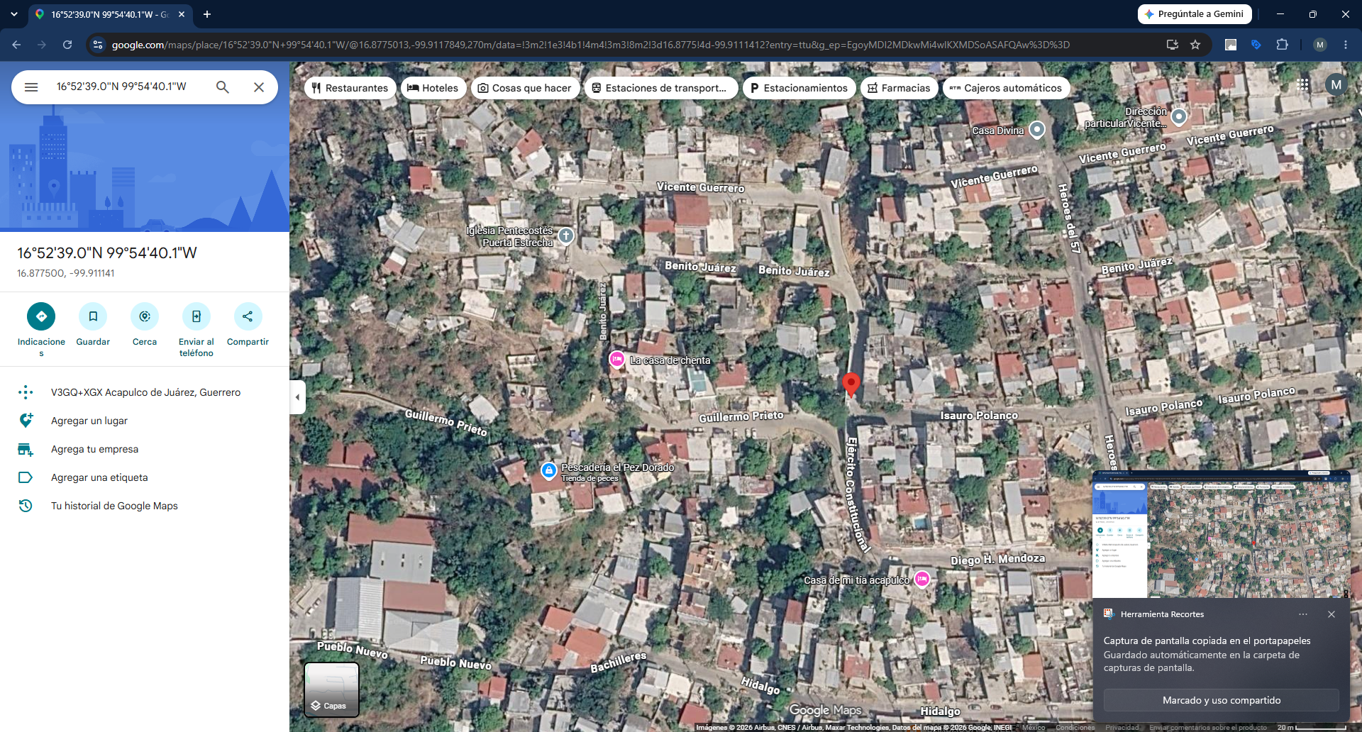 Geolocalización obra 34 Distrito 4