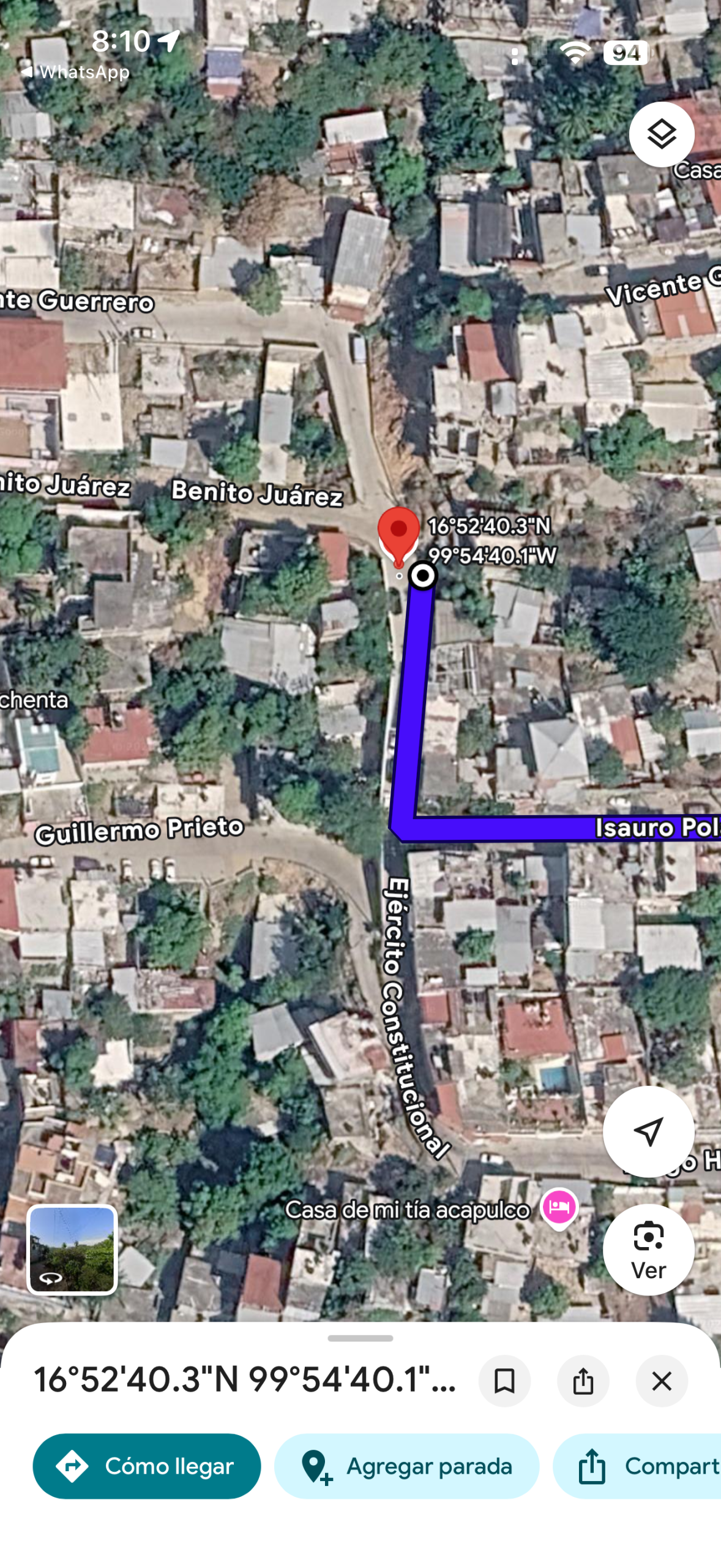 Geolocalización obra 34 Distrito 4