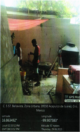 Evidencia fotográfica obra 39 Distrito 4