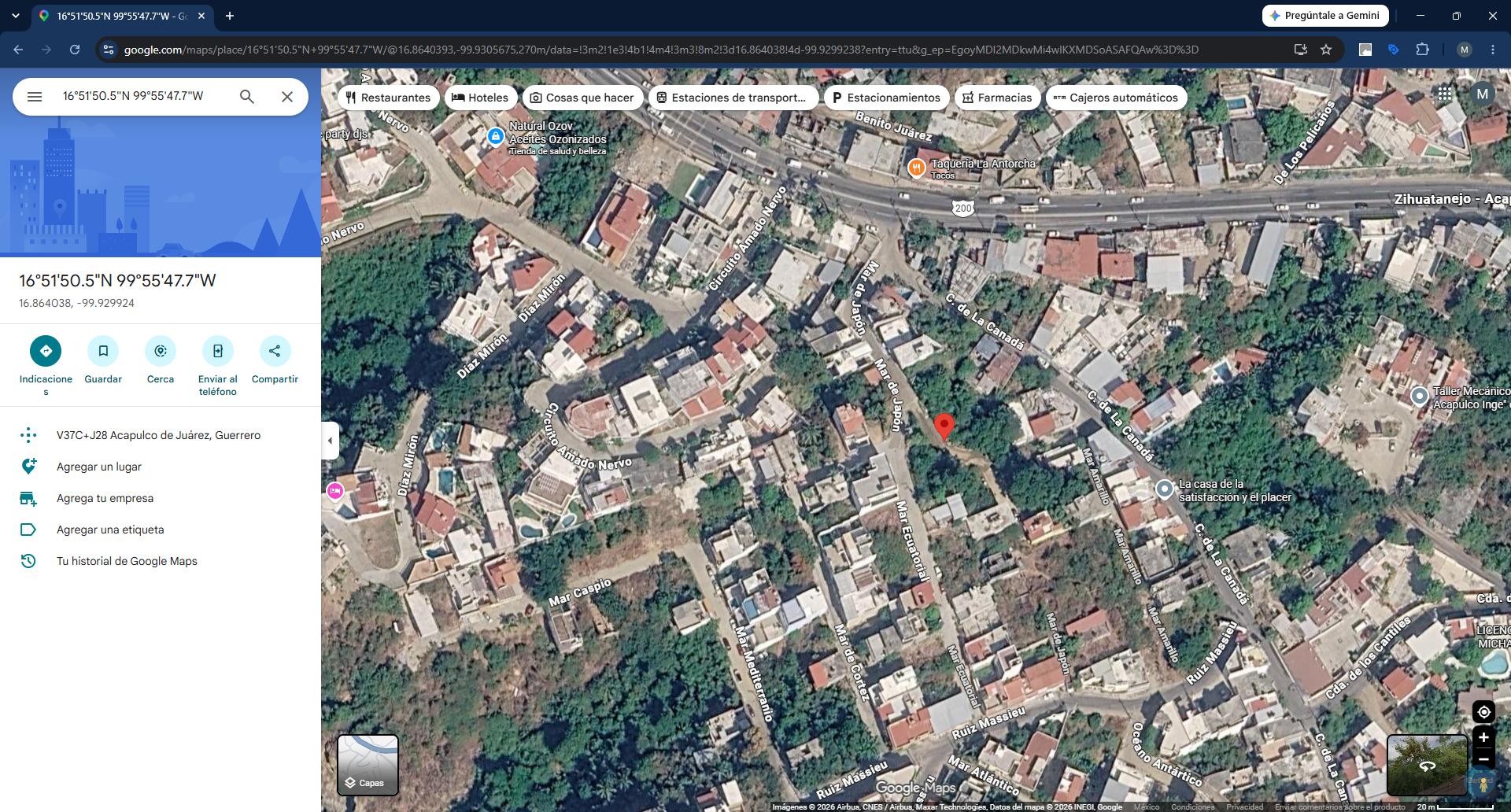 Geolocalización obra 40 Distrito 4