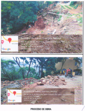 Evidencia fotográfica obra 41 Distrito 4