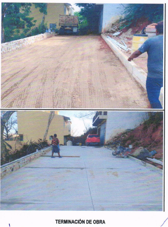 Evidencia fotográfica obra 41 Distrito 4