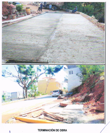 Evidencia fotográfica obra 41 Distrito 4