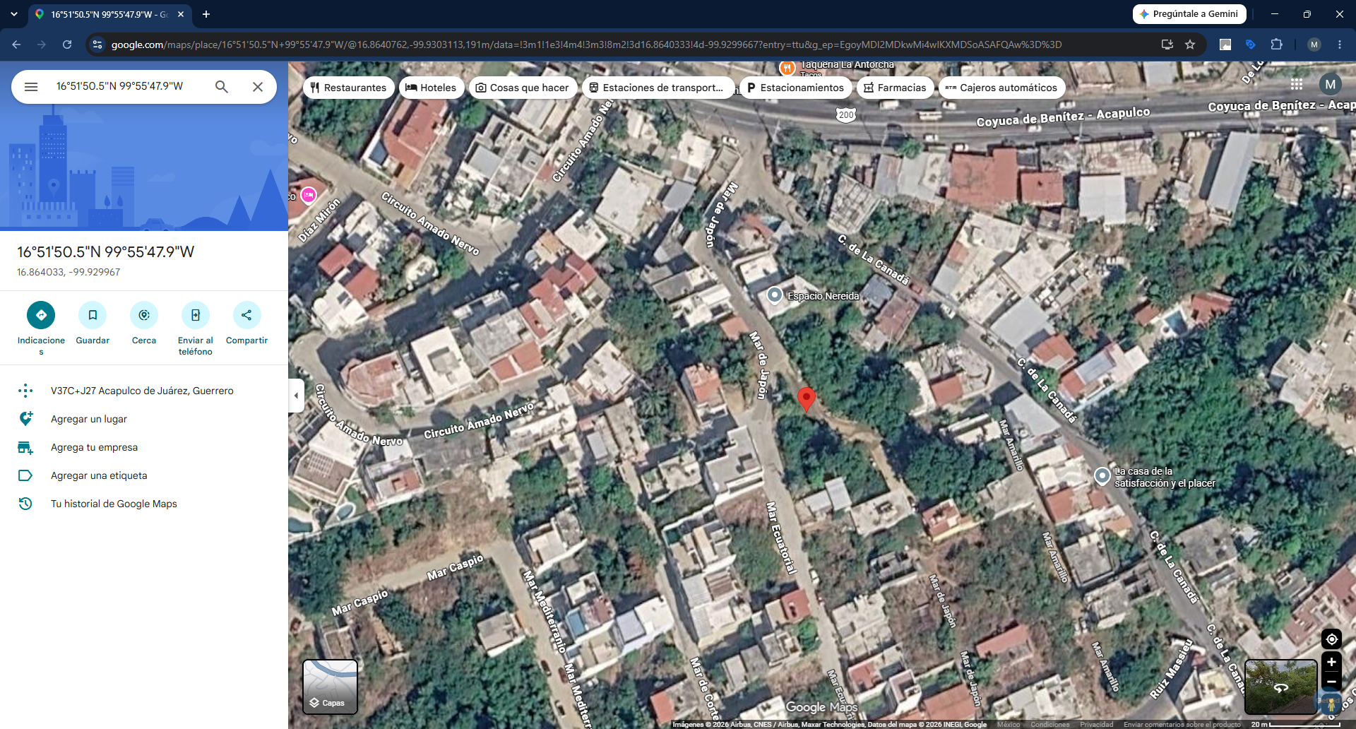 Geolocalización obra 41 Distrito 4