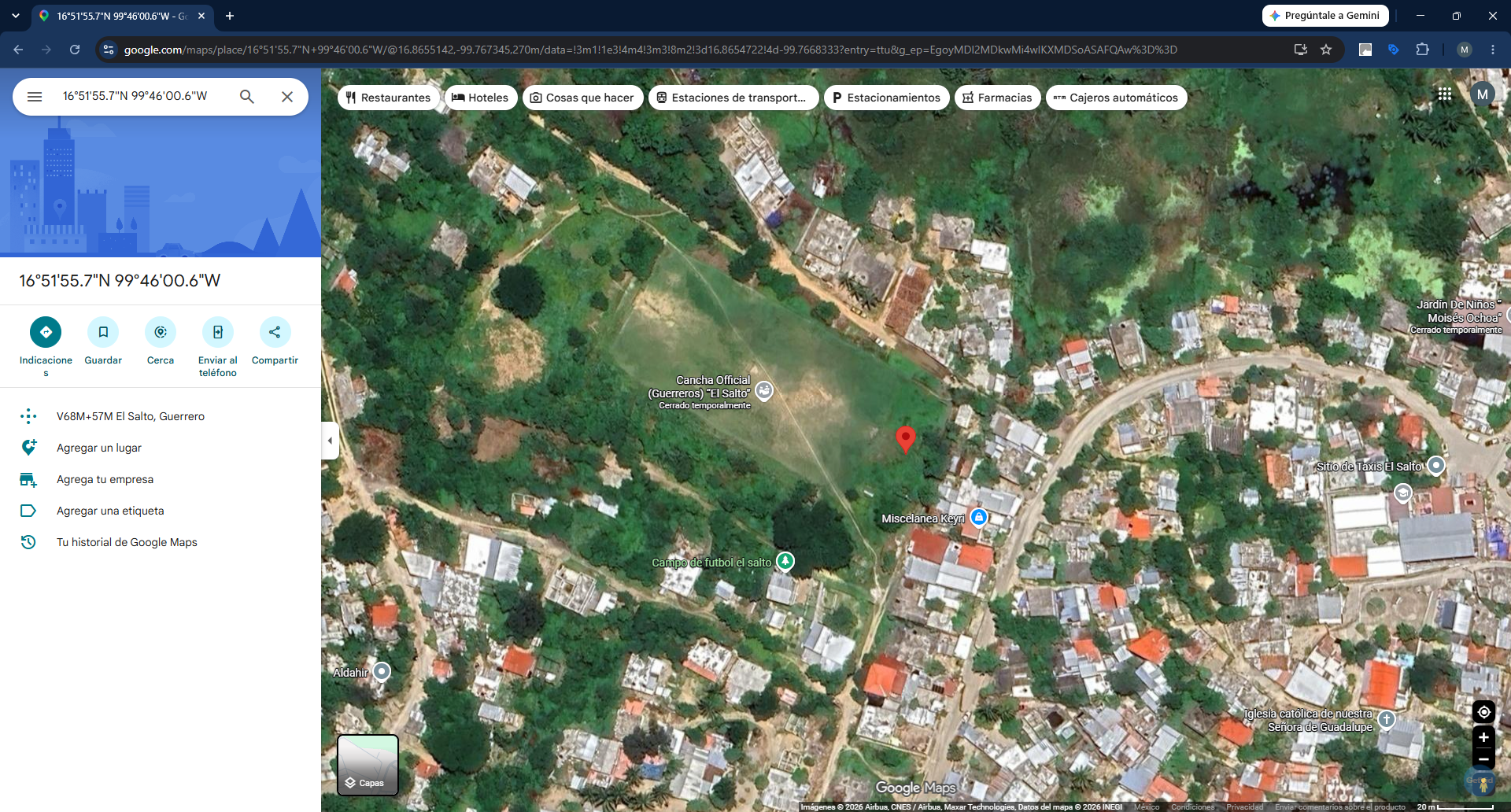 Geolocalización obra 44 Distrito 4