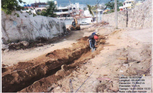 Evidencia fotográfica obra 45 Distrito 4