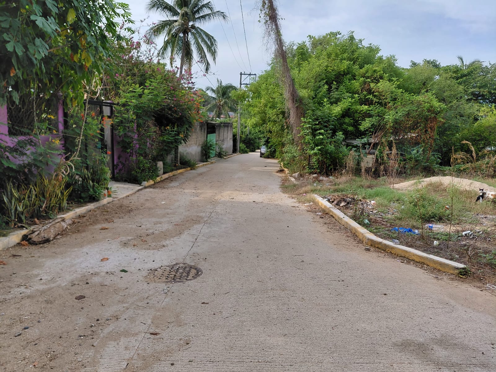 Evidencia fotográfica de la rehabilitación de drenaje sanitario en calles Mártires de Cuilapa